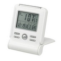 Atomic Travel Alarm Clock - White